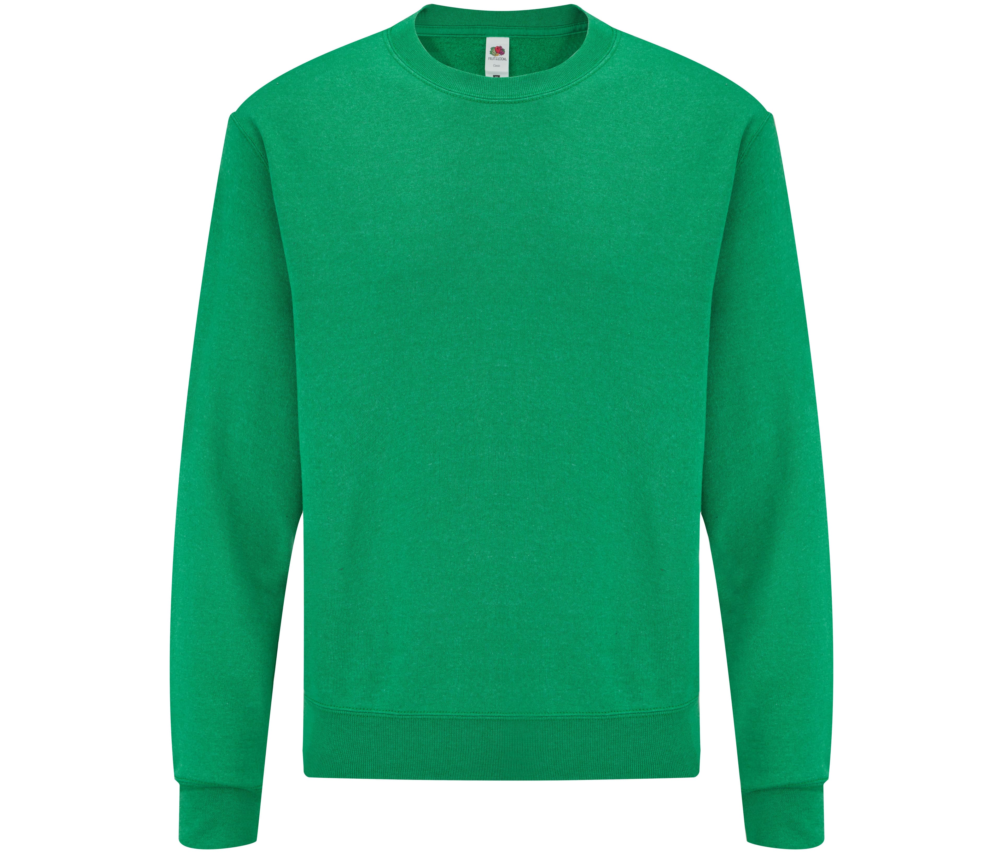 Sweat 80/20 manches droites 280 HEATHER GREEN