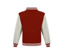 JUST HOODS Sweat baseball FIRE RED/WHITE