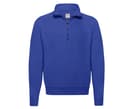 FRUIT OF THE LOOM Sweat col zippé ROYAL BLUE