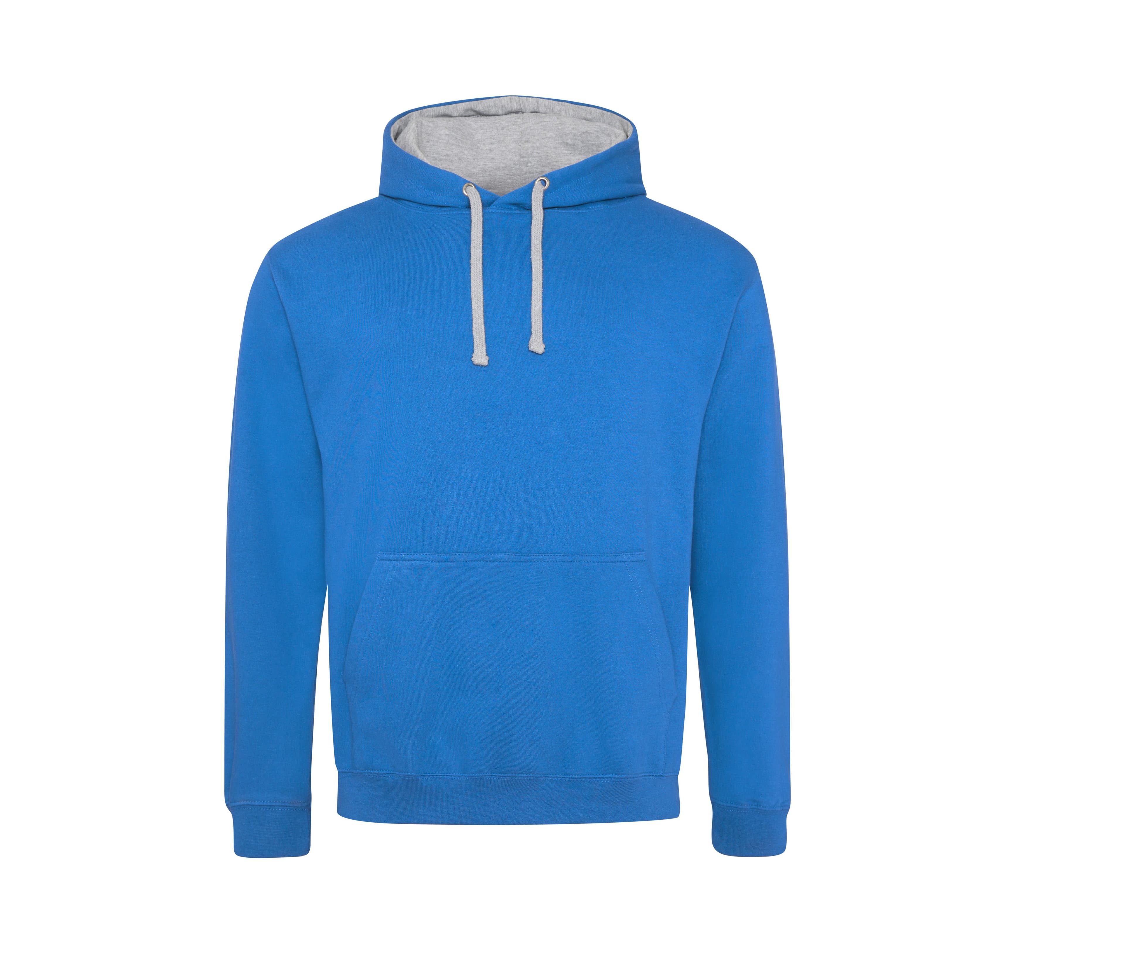 Sweat capuche contrastée SAPPHIRE BLUE/HEATHER GREY