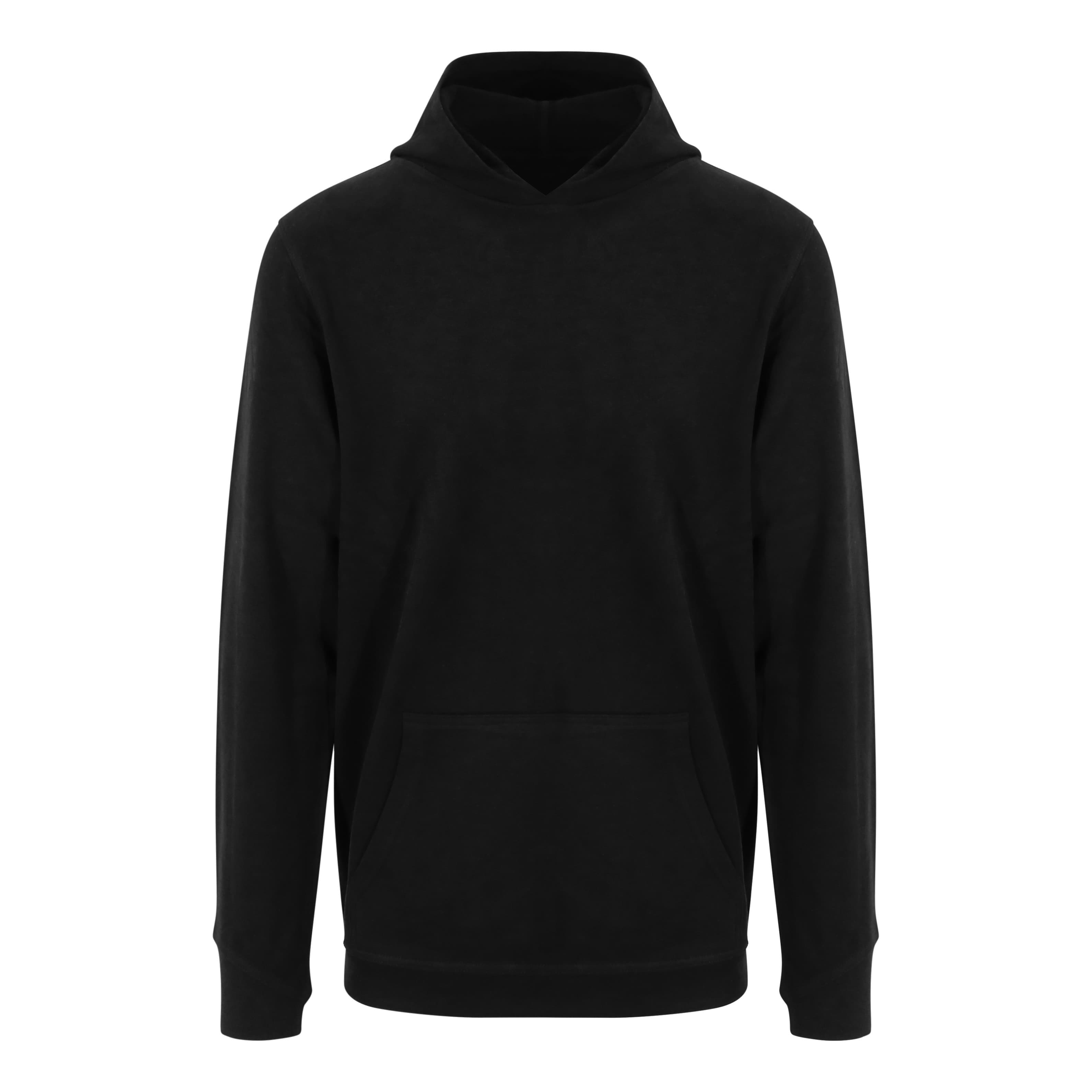 Sweat capuche en coton organique JET BLACK