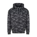 JUST HOODS Sweat capuche camouflage BLACK CAMO