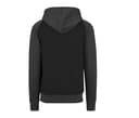 BUILD YOUR BRAND Sweat capuche manches raglan BLACK/CHARCOAL