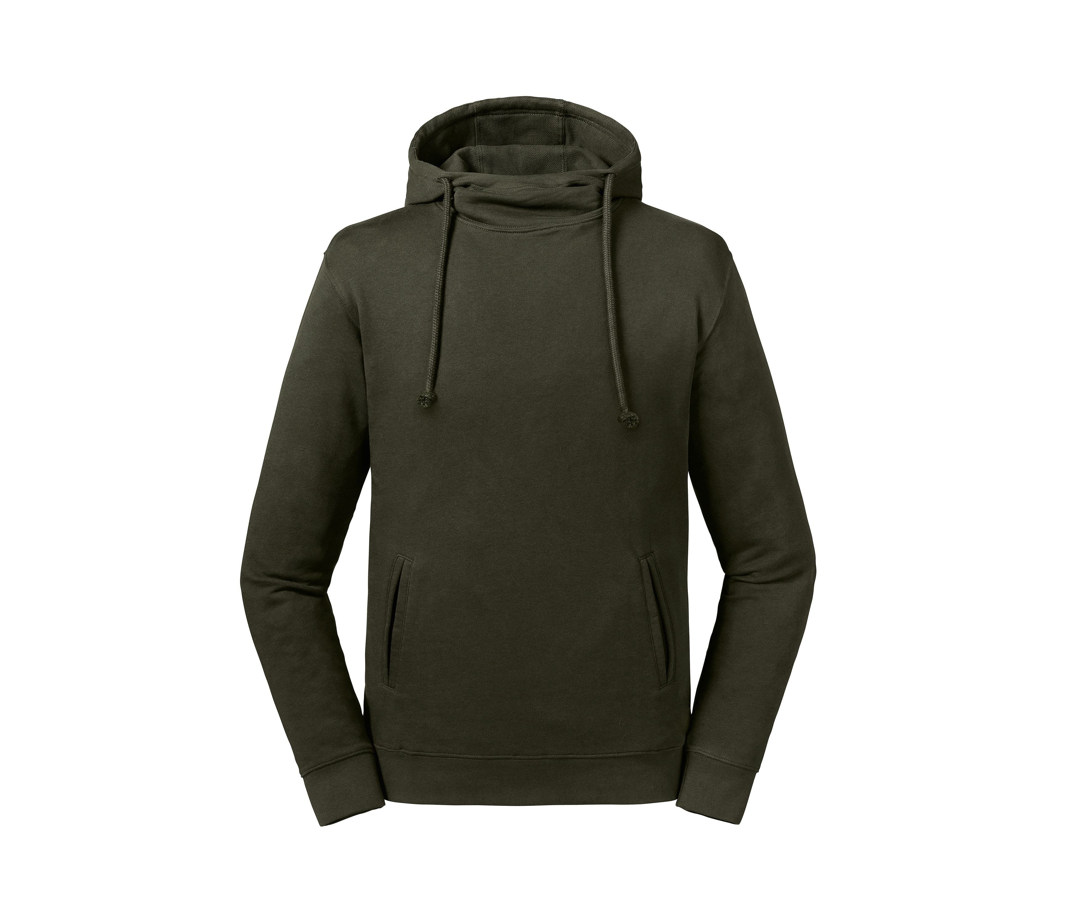 Sweat capuche organique DARK OLIVE