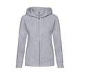 FRUIT OF THE LOOM Sweat capuche grand zip femme HEATHER GREY