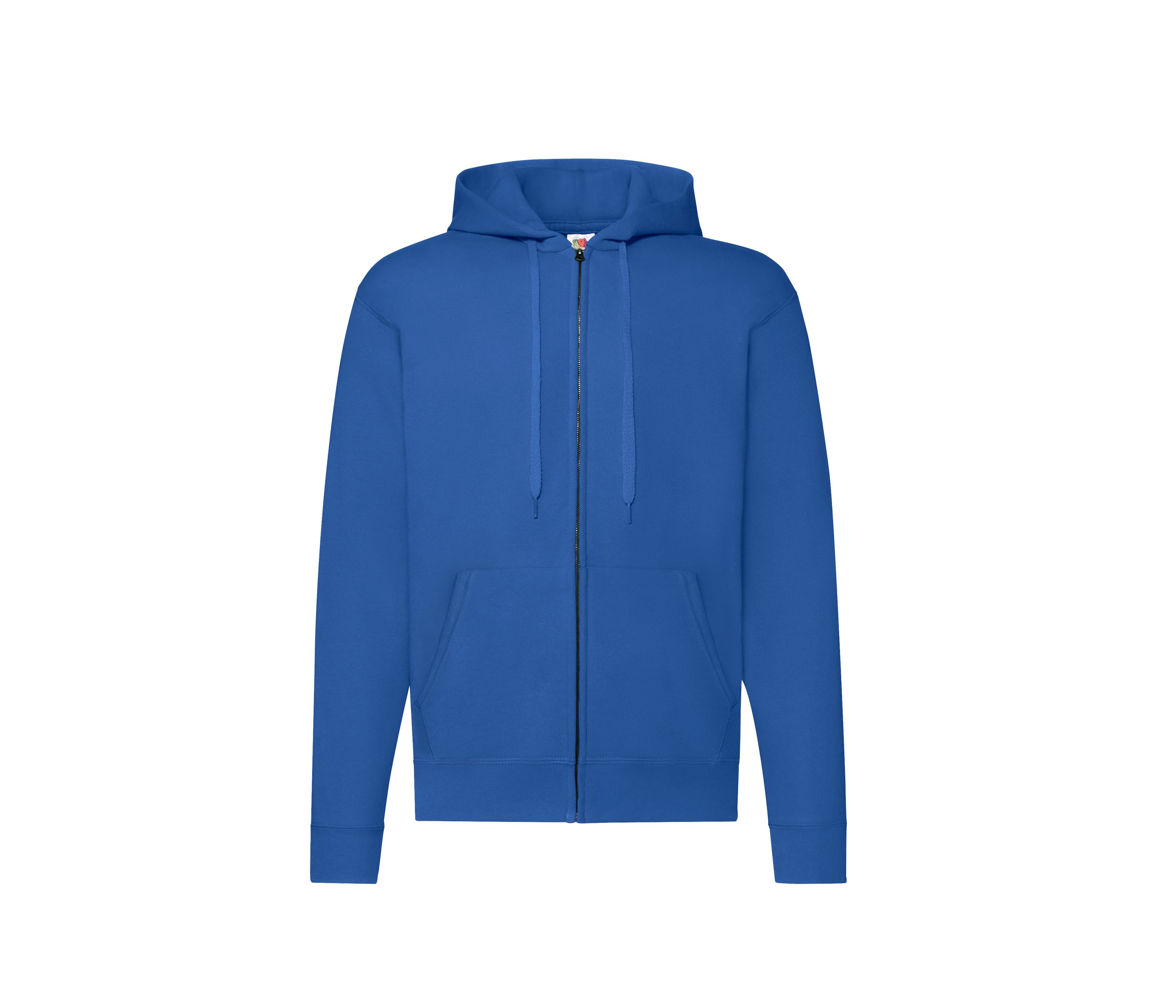 Sweat capuche grand zip 280 ROYAL BLUE