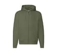 FRUIT OF THE LOOM Sweat capuche grand zip 280 CLASSIC OLIVE