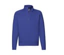 FRUIT OF THE LOOM Sweat manches raglan col zippé ROYAL BLUE