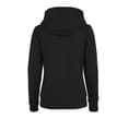 BUILD YOUR BRAND Sweat zippé femme capuche BLACK