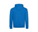 JUST HOODS Sweat capuche zippé contrasté SAPPHIRE BLUE/HEATHER GREY