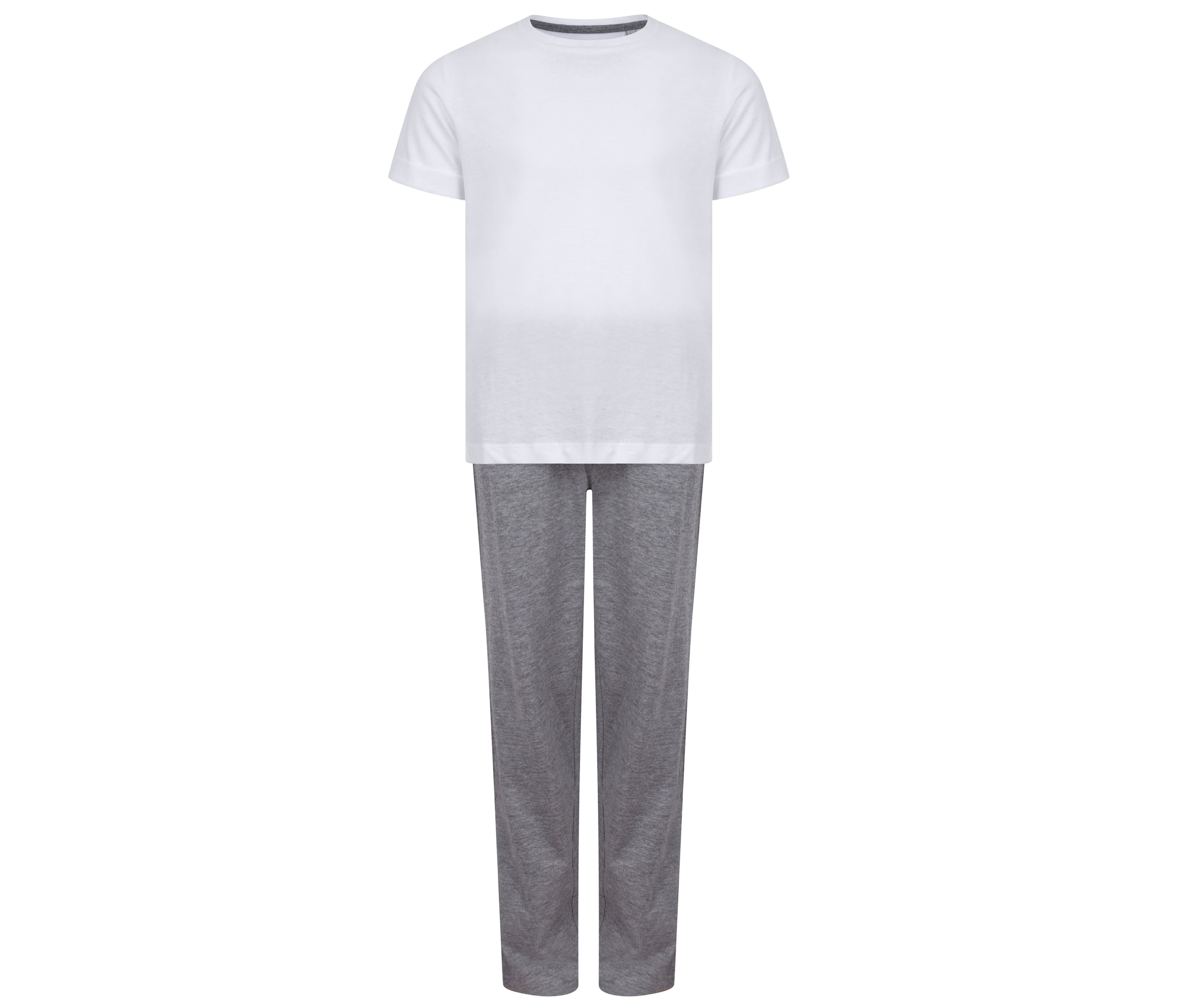 Ensemble pyjama enfant WHITE/HEATHER GREY