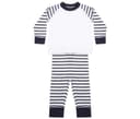 LARKWOOD Pyjama enfant rayé NAVY STRIPE/WHITE