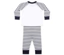 LARKWOOD Pyjama enfant rayé NAVY STRIPE/WHITE