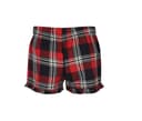 SF CLOTHING Short de pyjama femme RED/NAVY CHECK