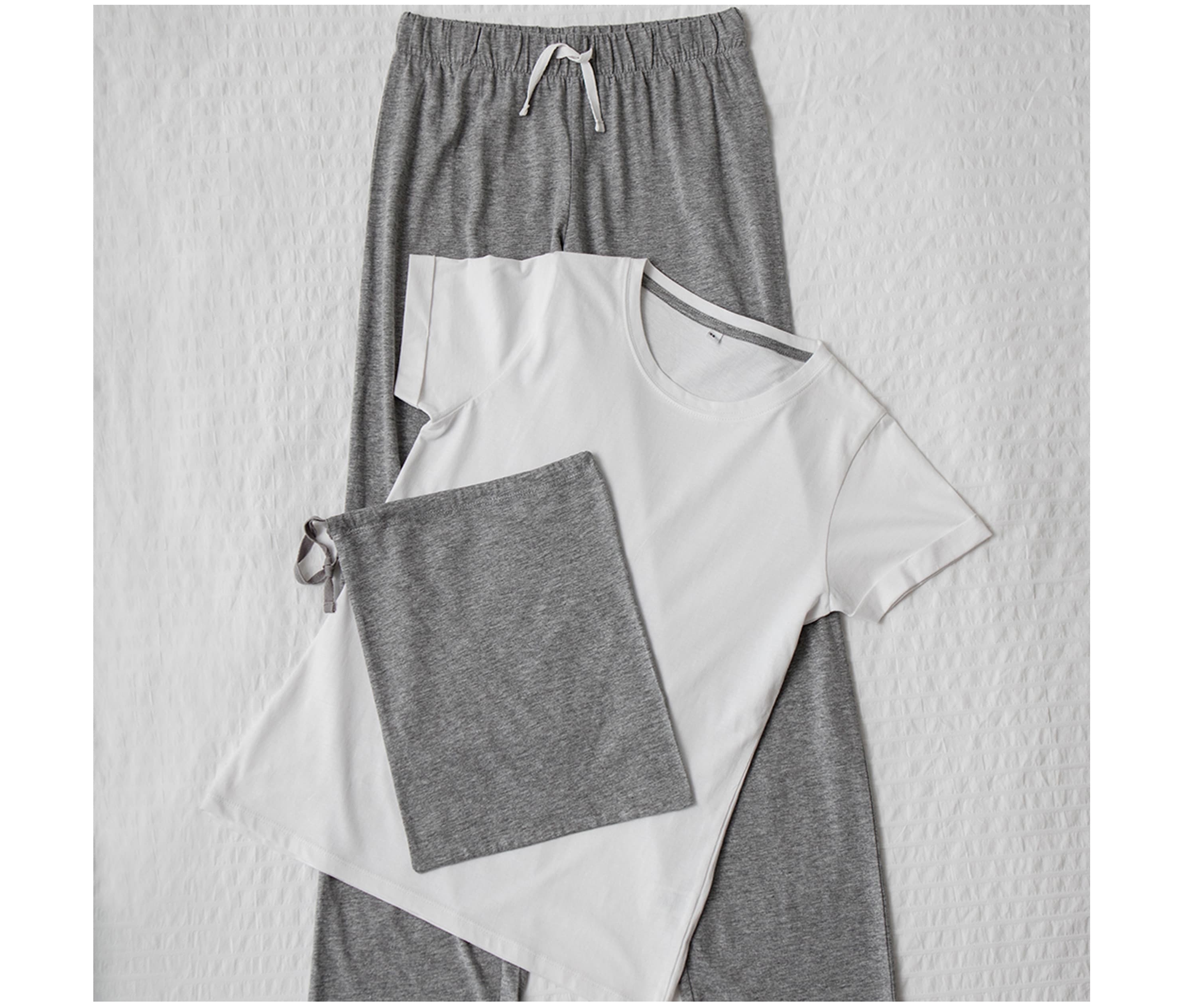Ensemble pyjama femme WHITE/HEATHER GREY