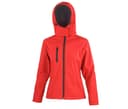 RESULT Veste Softshell femme à capuche RED/BLACK