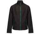 PEN DUICK Softshell 2 couches homme BLACK/KELLY GREEN
