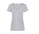FRUIT OF THE LOOM Tee-shirt col V femme valueweight HEATHER GREY