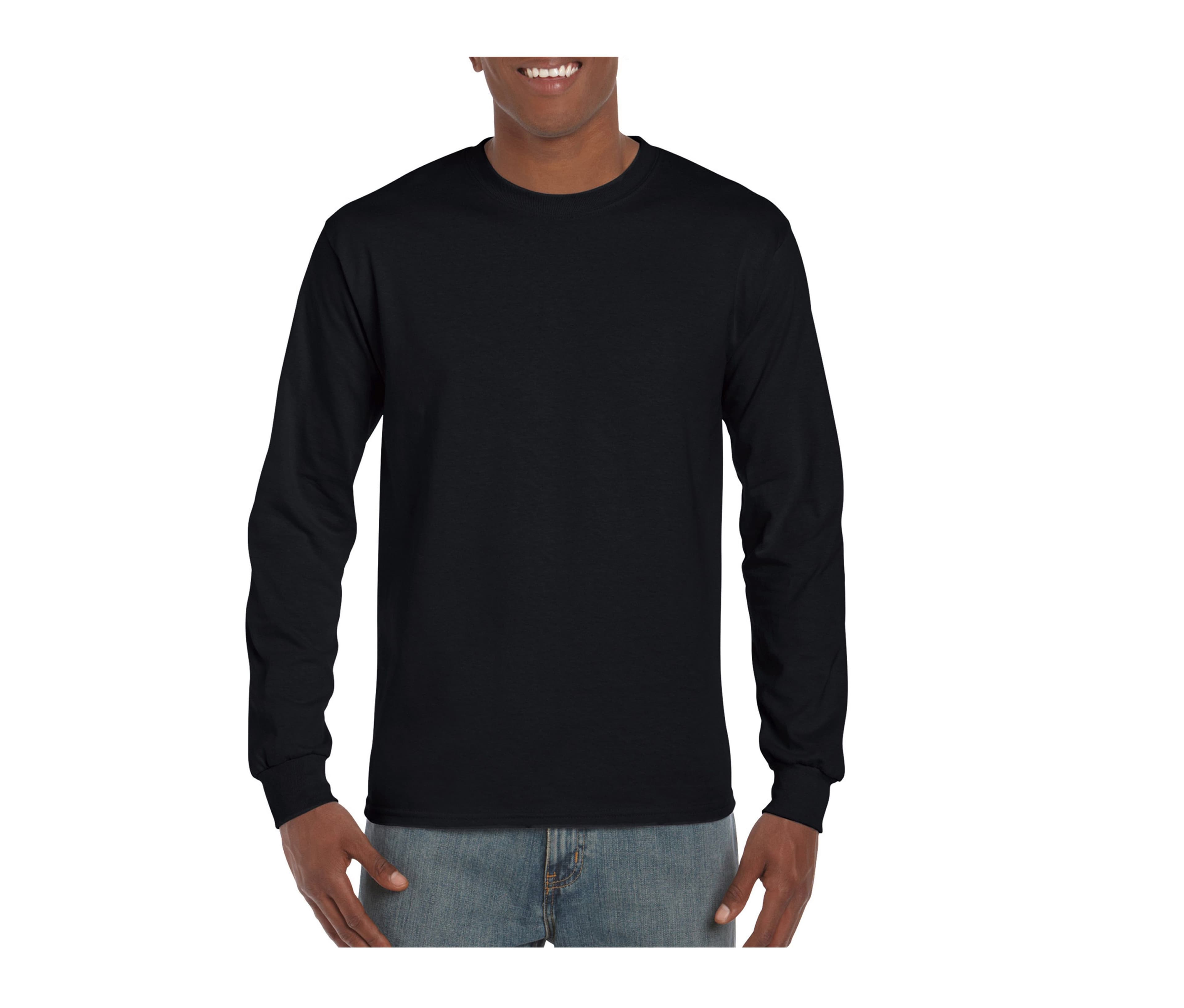 Tee-shirt homme manches longues BLACK