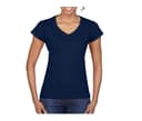 GILDAN Tee-shirt col V femme NAVY
