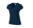 GILDAN Tee-shirt col V femme NAVY