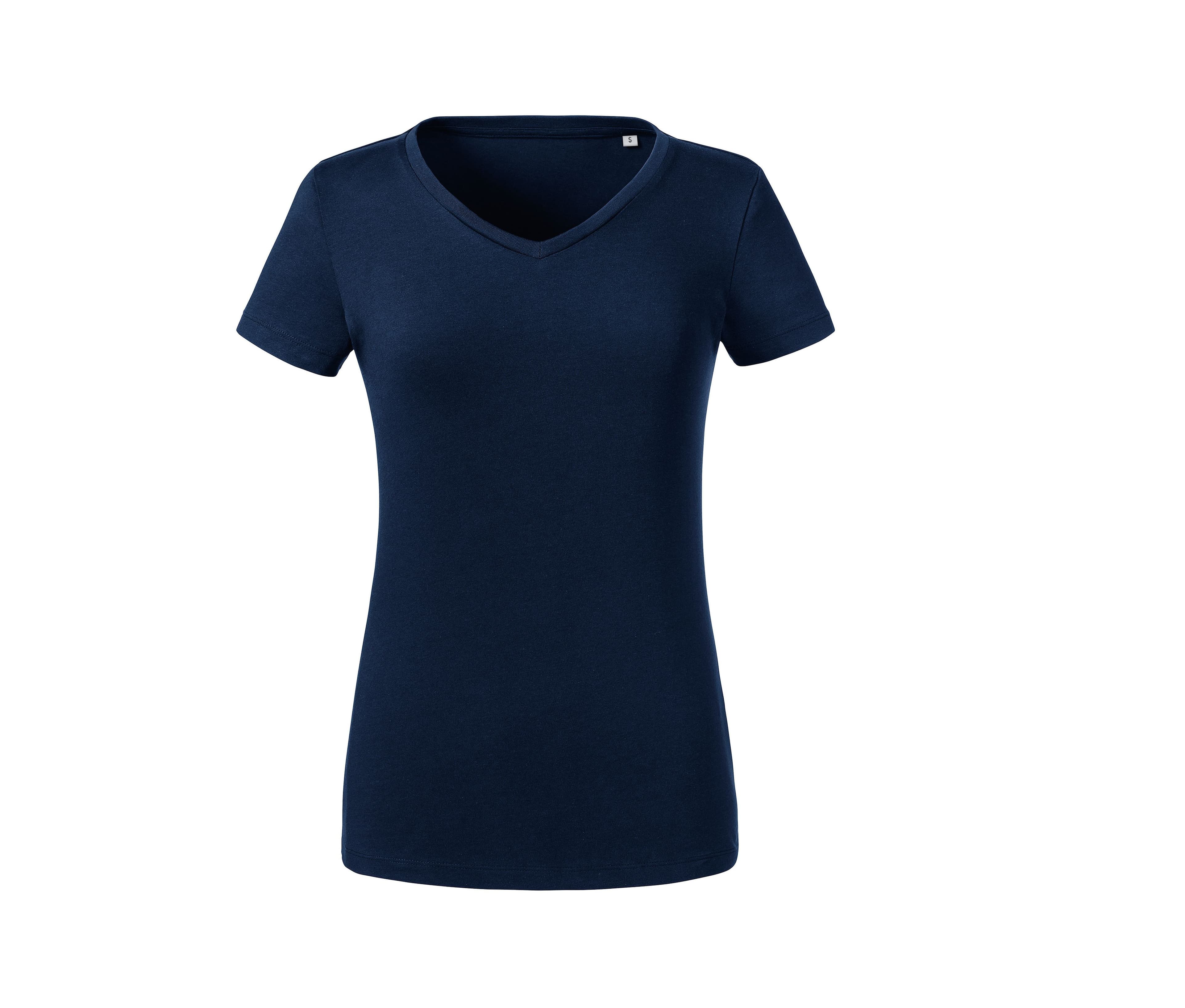 Tee-shirt organique col V femme FRENCH NAVY