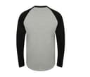SF CLOTHING Tee-shirt baseball manches longues HEATHER GREY/BLACK