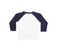 LARKWOOD Tee-shirt manches longues baseball WHITE/NAVY