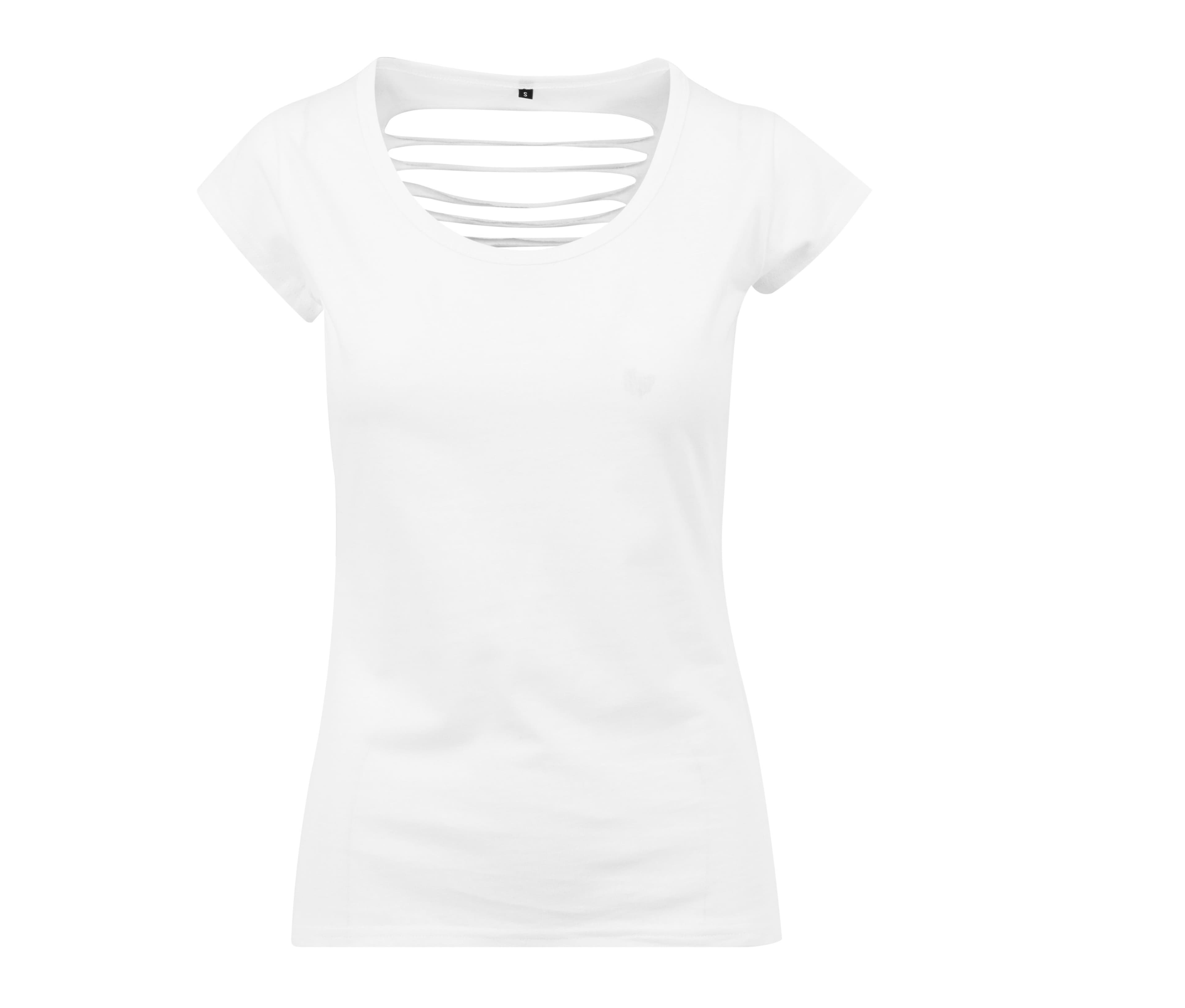 Tee-shirt femme dos lacéré WHITE