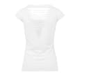 BUILD YOUR BRAND Tee-shirt femme dos lacéré WHITE