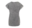 BUILD YOUR BRAND Tee-shirt femme délavé GREY/BLACK