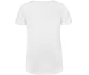 B&C Tee-shirt femme col V en coton bio WHITE