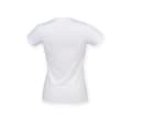 SF CLOTHING Tee-shirt stretch col V femme WHITE