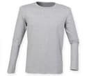 SF CLOTHING Tee-shirt stretch homme manches longues HEATHER GREY
