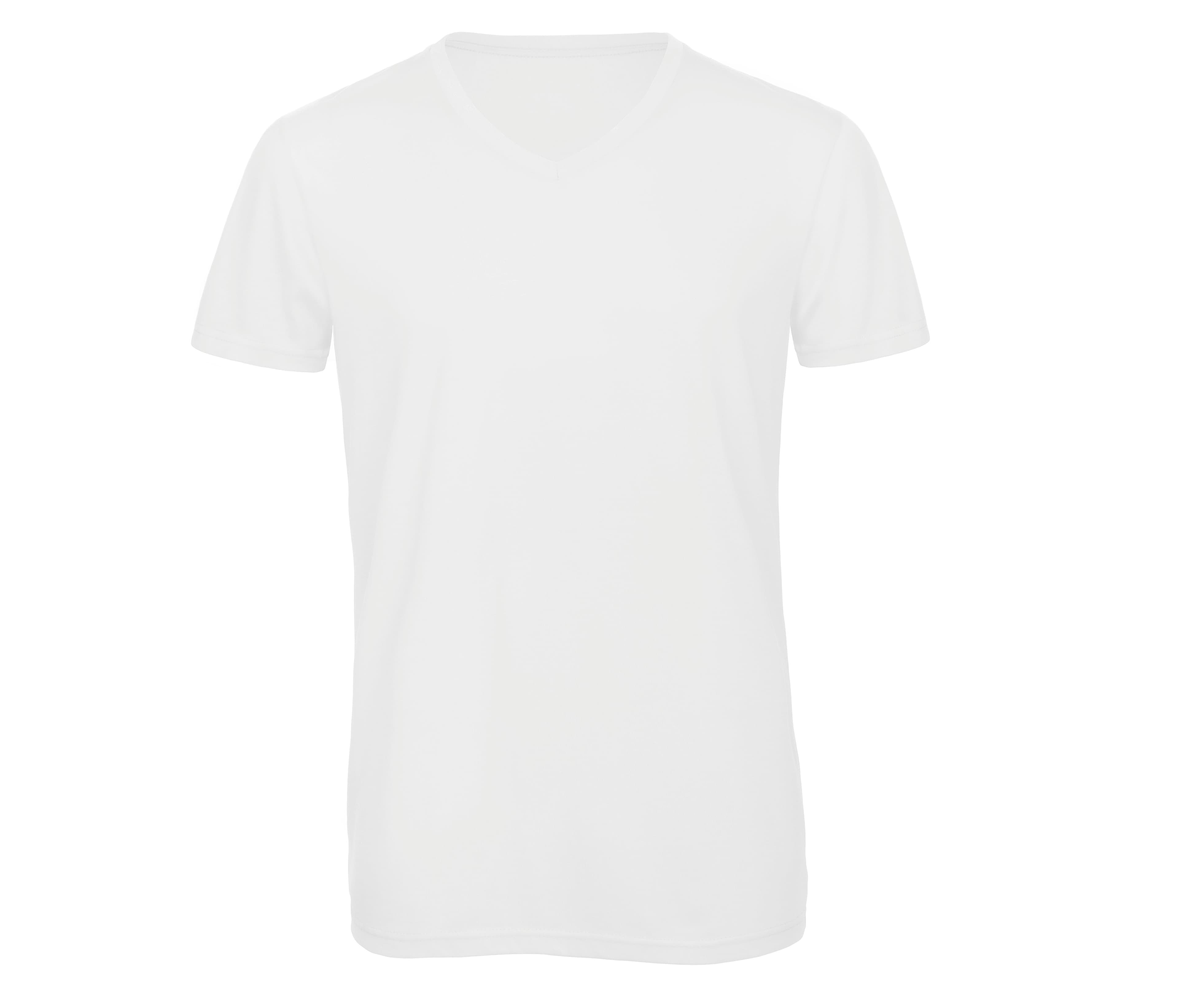 Tee-shirt col V homme Tri-blend WHITE
