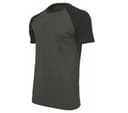 BUILD YOUR BRAND Tee-shirt baseball CHARCOAL/BLACK