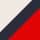 Ecru / French marine / Rouge vif