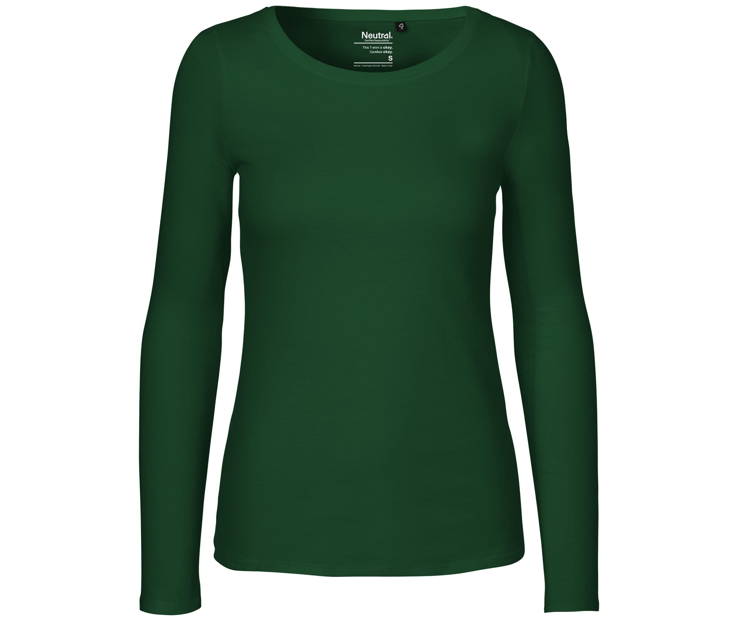 Tee-shirt manches longues femme BOTTLE GREEN
