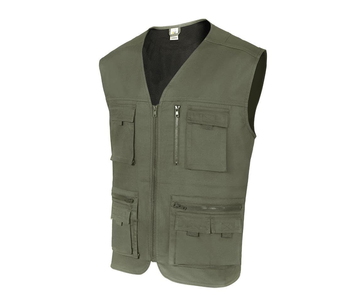 Bodywarmer de travail multi-poches HUNTER GREEN