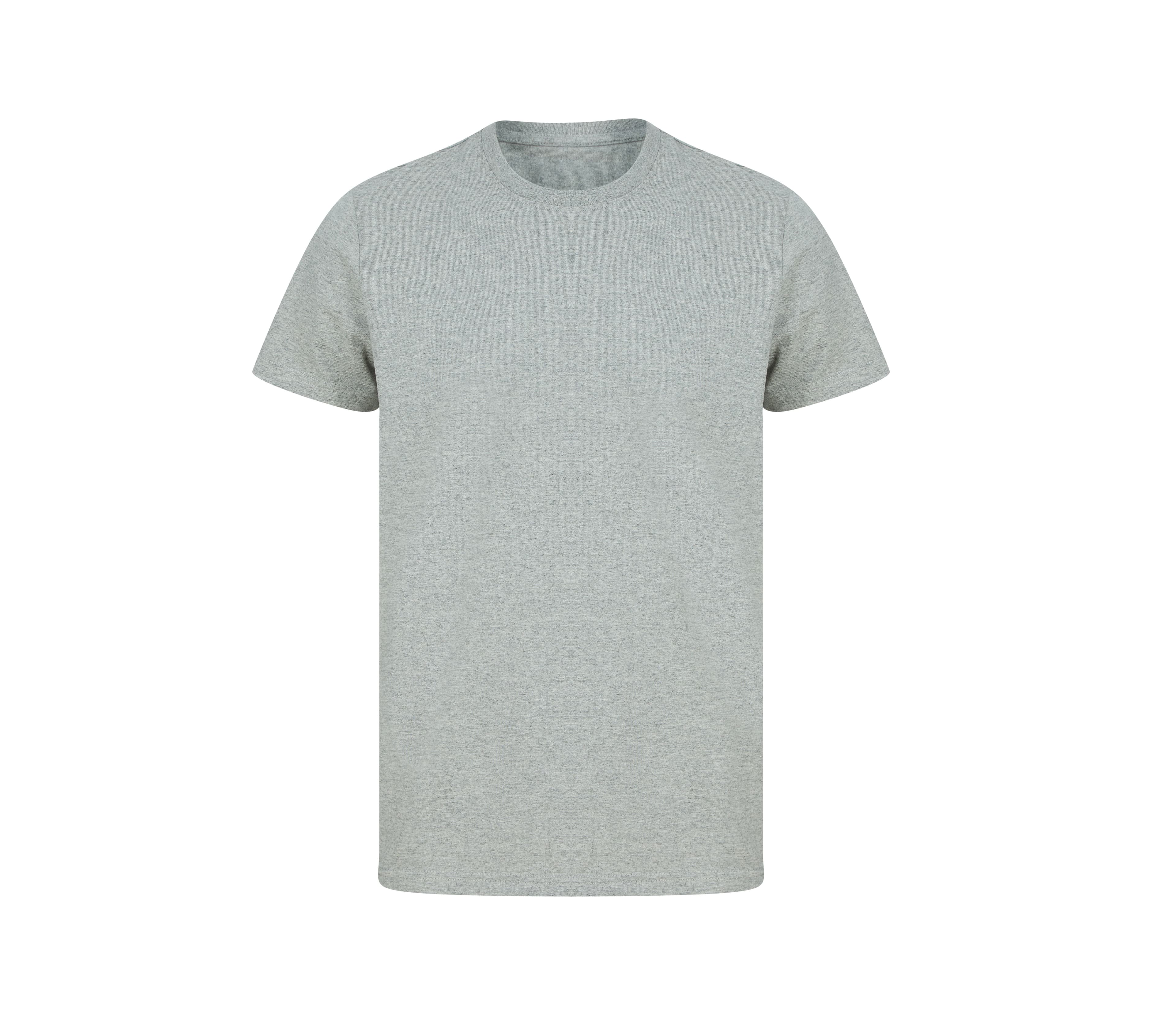 Tee-shirt unisexe en coton régénéré et en polyester recyclé HEATHER GREY