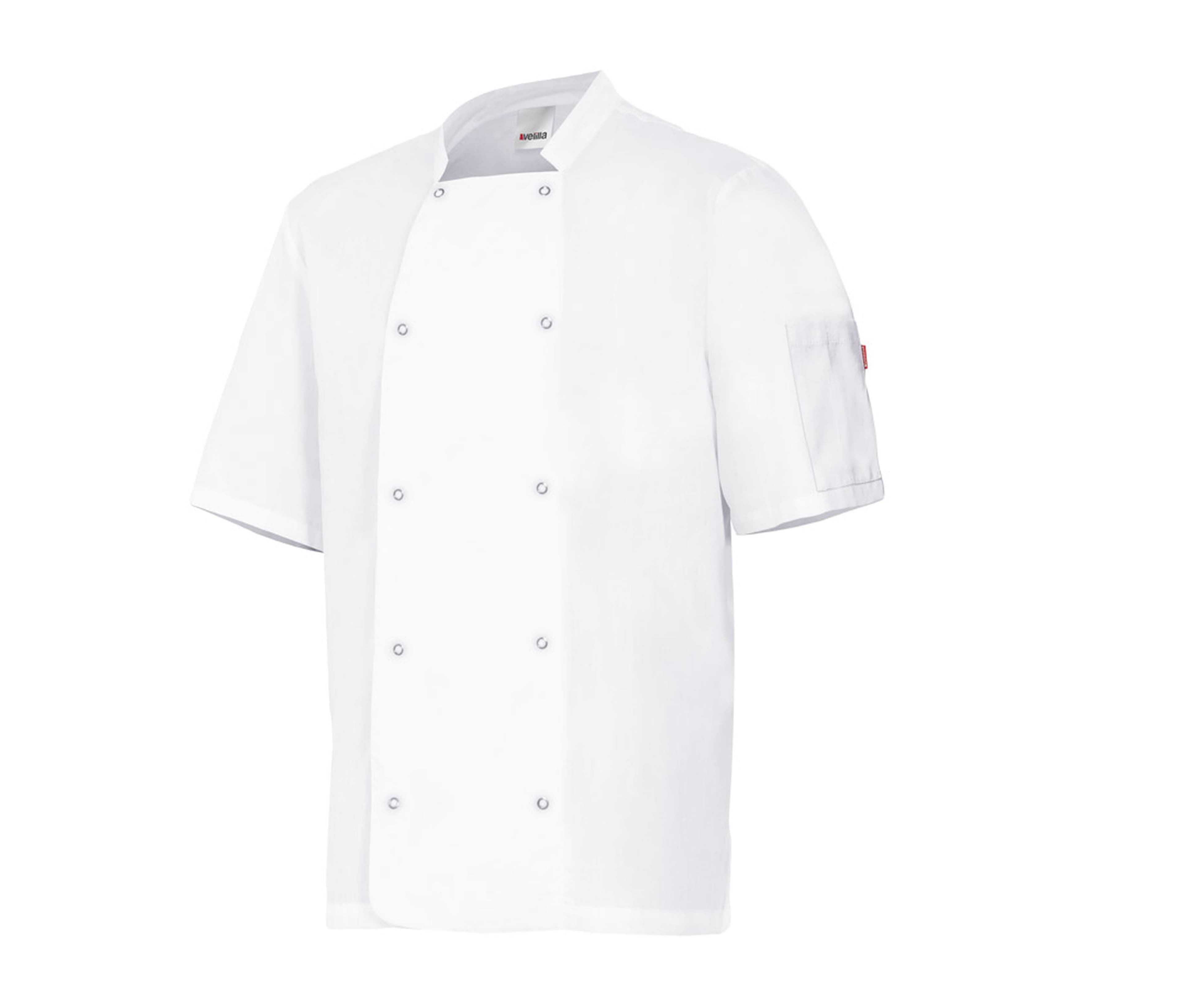 VESTE DE CUISINIER MC AVEC BOUTONS PRESSION WHITE
