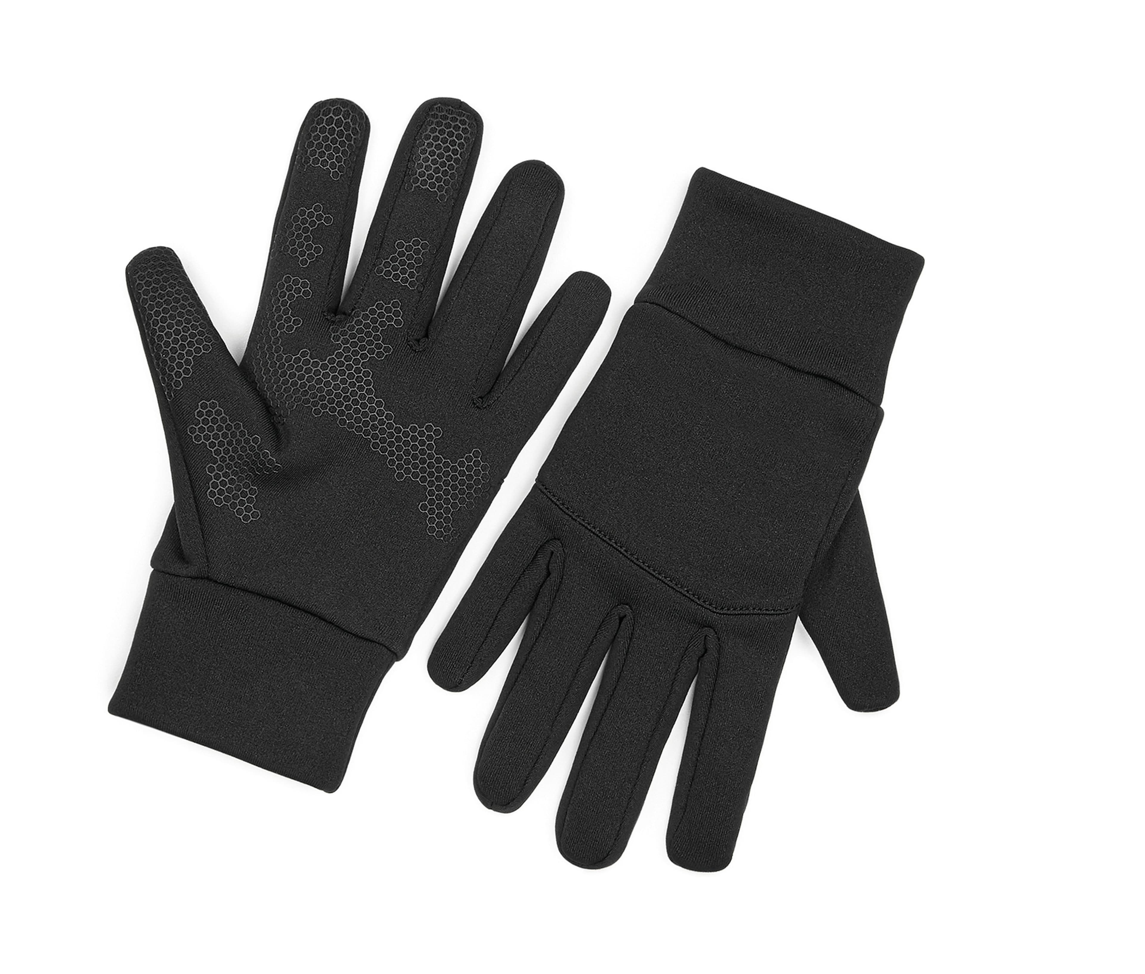 Gants de sport en Softshell BLACK