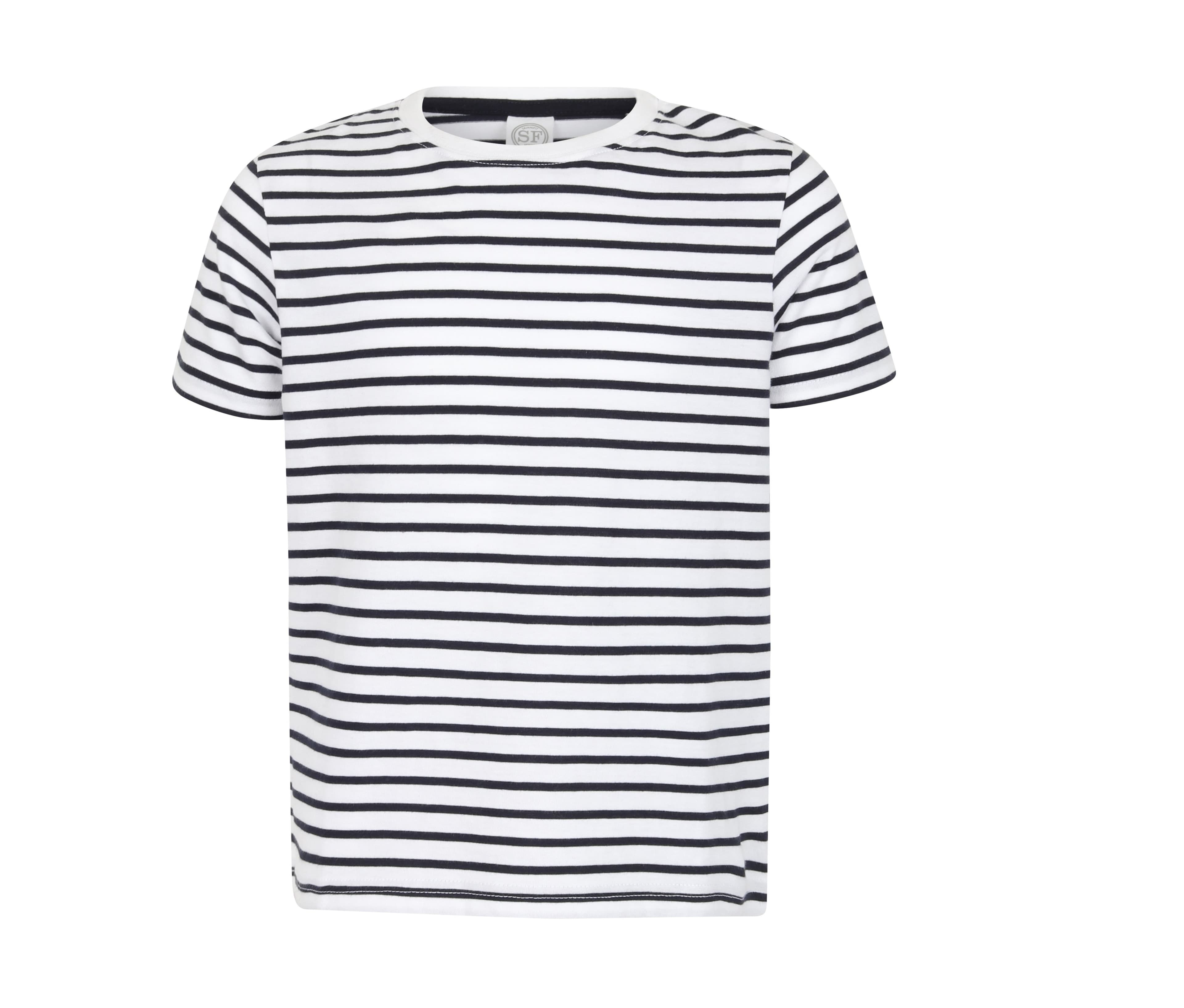 Tee-shirt marinière enfant WHITE/OXFORD NAVY