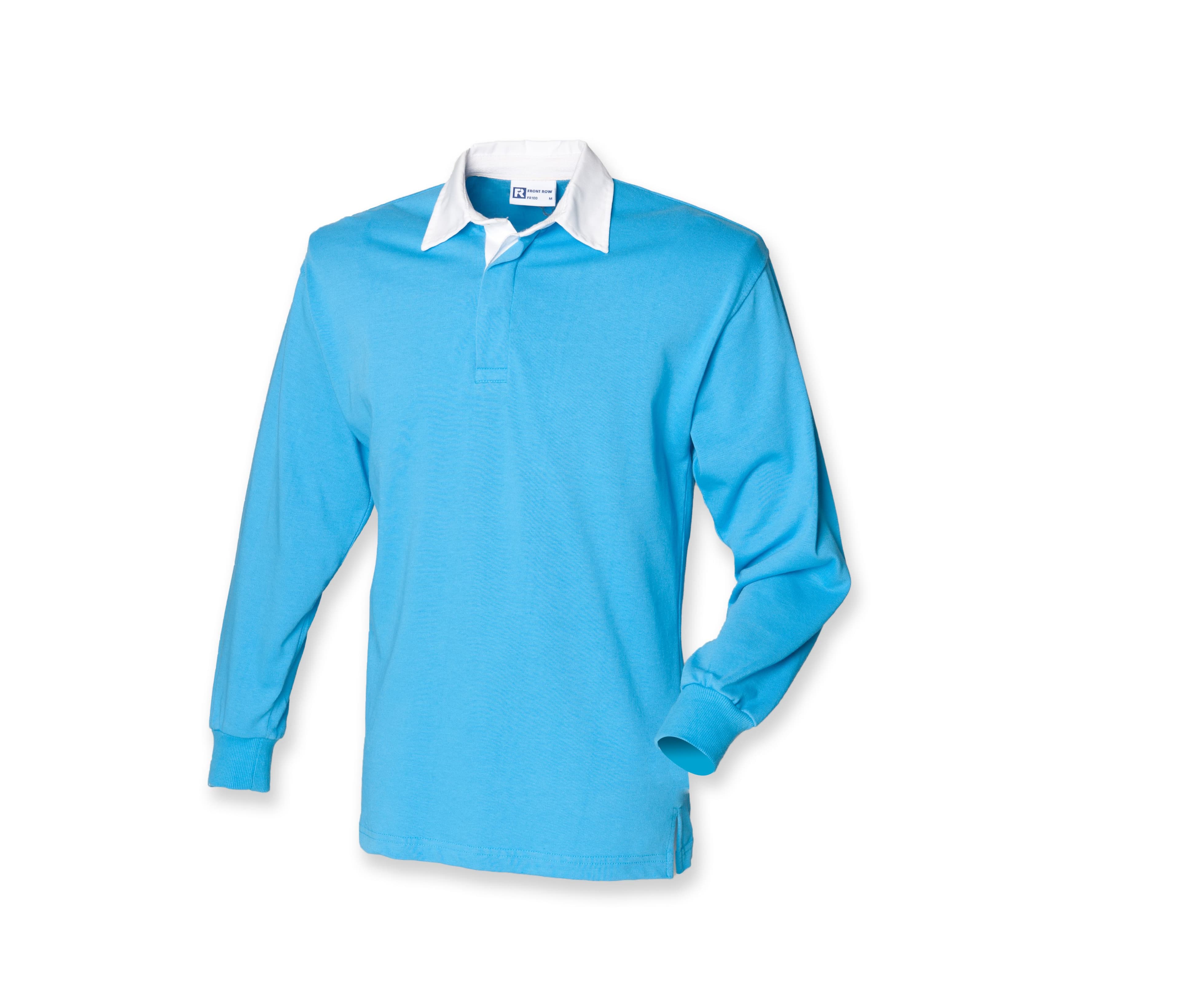 Polo rugby homme SURF BLUE / WHITE